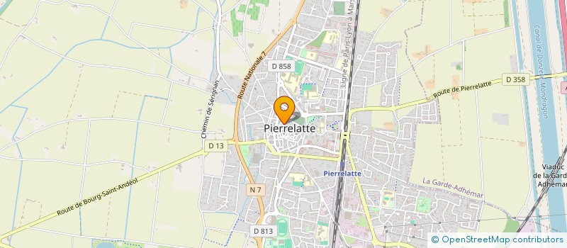 localisation de l'entreprise POMPES FUNEBRES DU TRICASTIN à PIERRELATTE