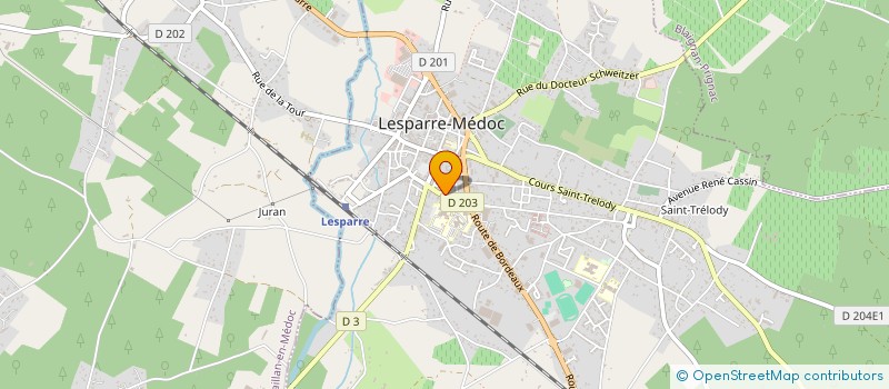 localisation de l'entreprise POMPES FUNEBRES DU VIGNOBLE à LESPARRE-MEDOC