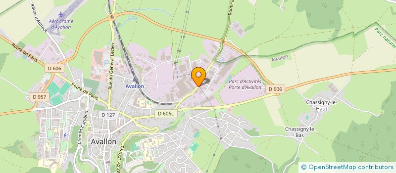 localisation de l'entreprise POMPES FUNEBRES DUBOIS à AVALLON