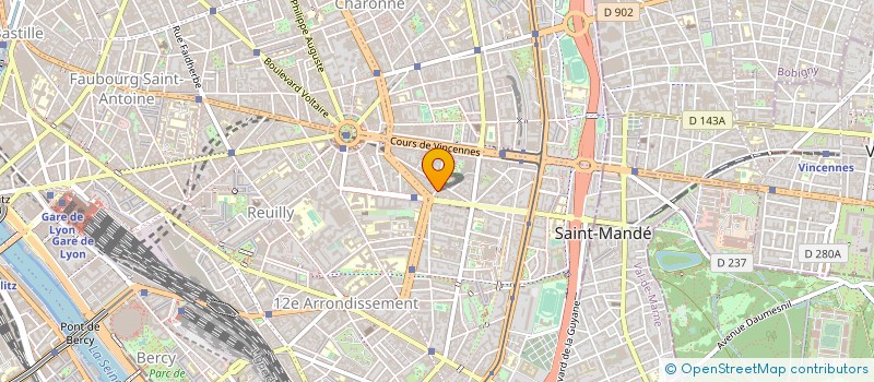 localisation de l'entreprise POMPES FUNEBRES DULAC à PARIS