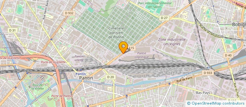 localisation de l'entreprise POMPES FUNEBRES ECONO SOCIAL EUROPEENNES à PANTIN