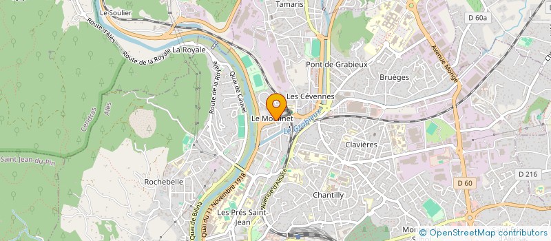 localisation de l'entreprise POMPES FUNEBRES EL MUSLIM à ALES