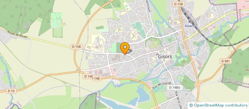 localisation de l'entreprise POMPES FUNEBRES ET MARBRERIE BERTHELOT à GISORS