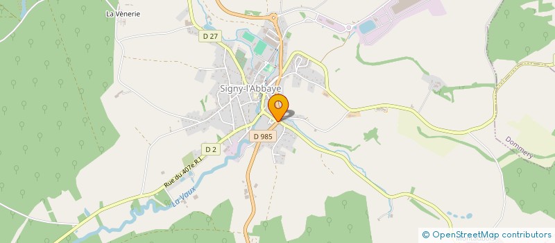 localisation de l'entreprise POMPES FUNEBRES ET MARBRERIE DE L'ABBAYE LEMAIRE  SIGNY-L'ABBAYE