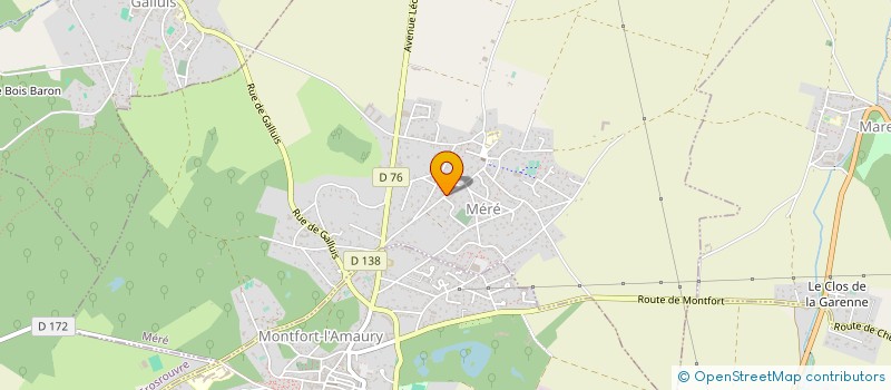 localisation de l'entreprise POMPES FUNEBRES ET MARBRERIE DESSUILLE  MONTFORT-L'AMAURY