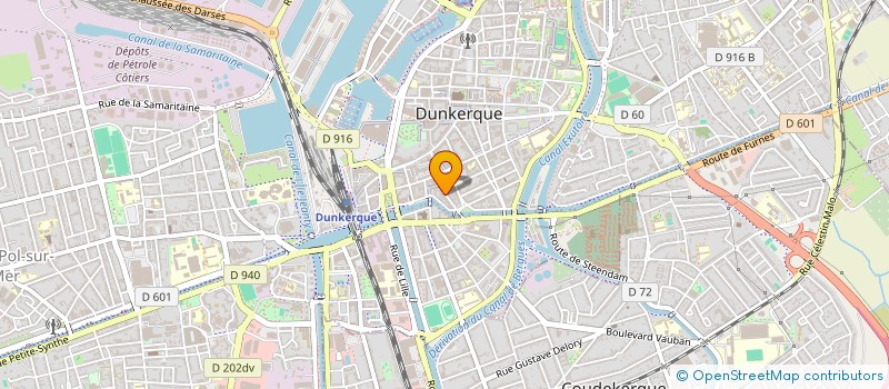 localisation de l'entreprise POMPES FUNEBRES ET MARBRERIE DU BEFFROI à DUNKERQUE