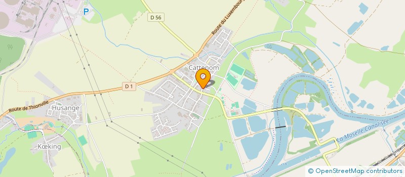 localisation de l'entreprise POMPES FUNEBRES ET MARBRERIE PIRUS  CATTENOM