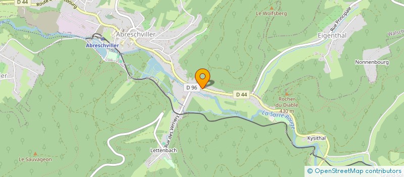 localisation de l'entreprise POMPES FUNEBRES ET MONUMENTS WELSCH  ABRESCHVILLER