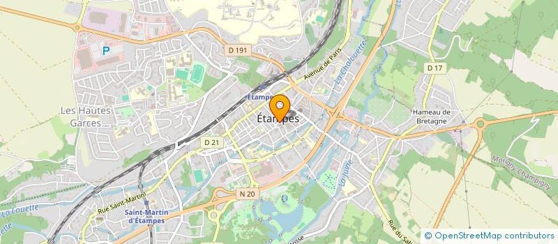 localisation de l'entreprise POMPES FUNEBRES ETAMPES 91  ETAMPES