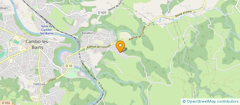 localisation de l'entreprise POMPES FUNEBRES ETCHEVERRY à CAMBO-LES-BAINS