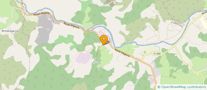 localisation de l'entreprise POMPES FUNEBRES EUROPA - EUROPA FIORI (MICHEL GIAIACOPI - GIACOMONI ET TAFANI)  SARTENE