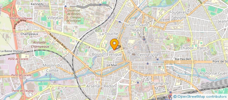 localisation de l'entreprise POMPES FUNEBRES EUROPEENNES à RENNES