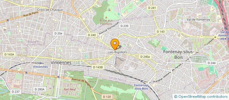 localisation de l'entreprise POMPES FUNEBRES EUROPEENNES DA COSTA à FONTENAY-SOUS-BOIS