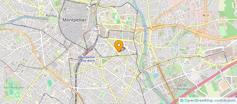 localisation de l'entreprise POMPES FUNEBRES EUROPEENNES DU LANGUEDOC à MONTPELLIER