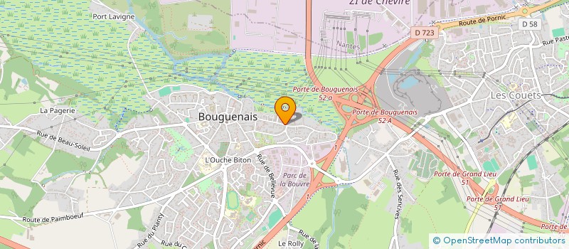 localisation de l'entreprise POMPES FUNEBRES EVANO  BOUAYE