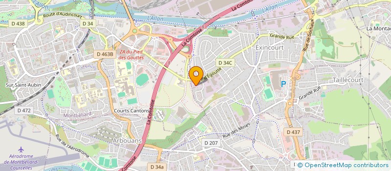 localisation de l'entreprise POMPES FUNEBRES EXINCOURTOISES à EXINCOURT