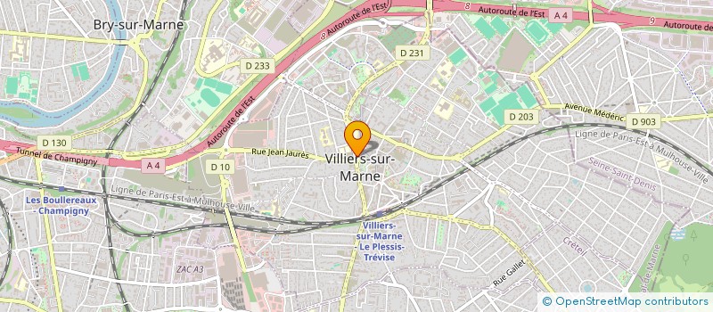 localisation de l'entreprise POMPES FUNEBRES FRANCE DECES à VILLIERS-SUR-MARNE