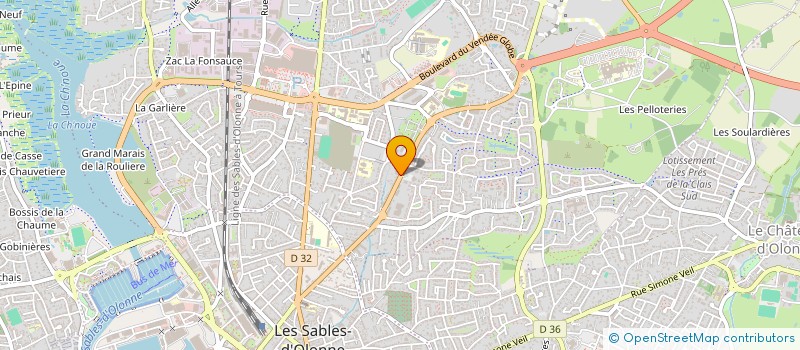 localisation de l'entreprise POMPES FUNEBRES FUNERARIUM LEMARCHAND à LES SABLES D'OLONNE