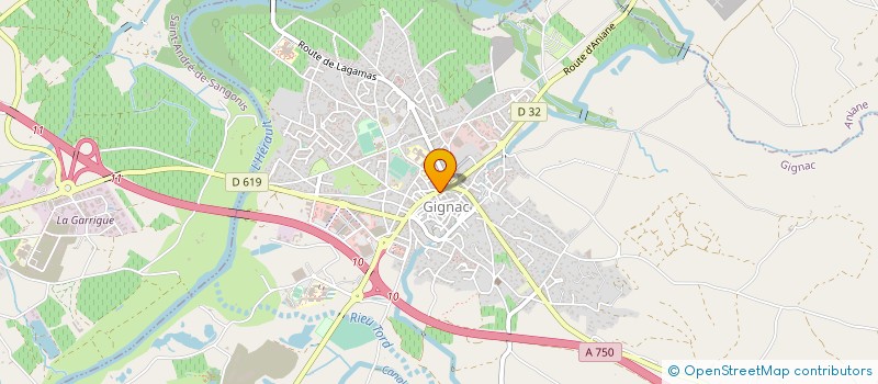 localisation de l'entreprise POMPES FUNEBRES GIGNACOISE  GIGNAC