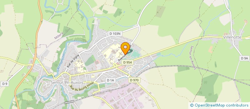localisation de l'entreprise POMPES FUNEBRES GIRARD à SEMUR-EN-AUXOIS