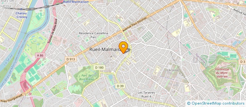 localisation de l'entreprise POMPES FUNEBRES GOURGAND ET CIE à RUEIL-MALMAISON