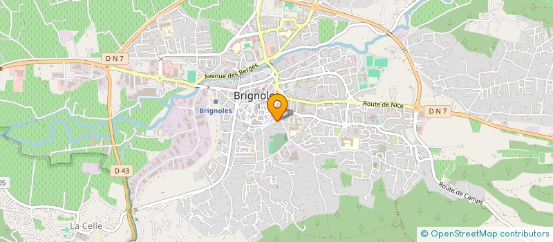 localisation de l'entreprise POMPES FUNEBRES GRISOLLE  BRIGNOLES