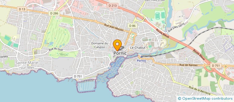 localisation de l'entreprise POMPES FUNEBRES GUERIN MASSONNIE à PORNIC