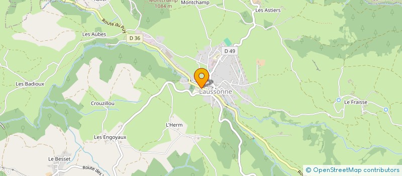 localisation de l'entreprise POMPES FUNEBRES HABOUZIT  LAUSSONNE