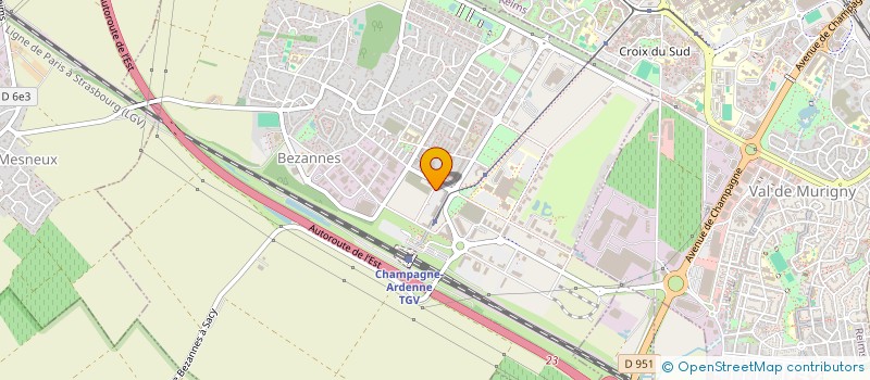 localisation de l'entreprise POMPES FUNEBRES HAJJI  BEZANNES