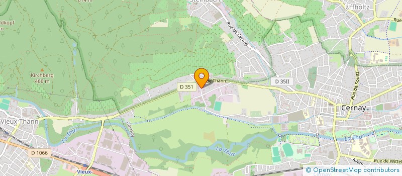 localisation de l'entreprise POMPES FUNEBRES HAUPTMANN à CERNAY