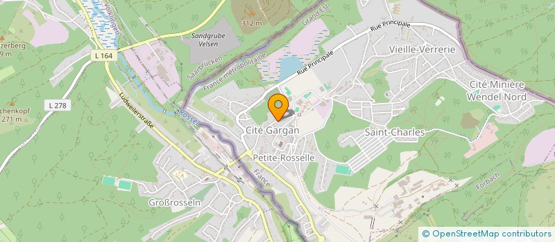 localisation de l'entreprise POMPES FUNEBRES HENNI SARL  PETITE-ROSSELLE