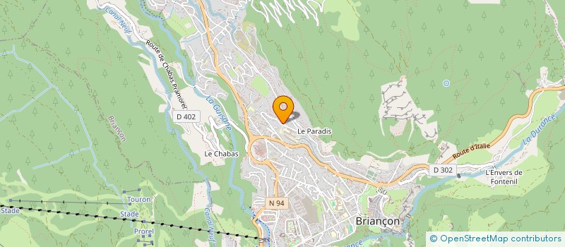 localisation de l'entreprise POMPES FUNEBRES INTERCOMM BRIANCONNAIS  BRIANCON