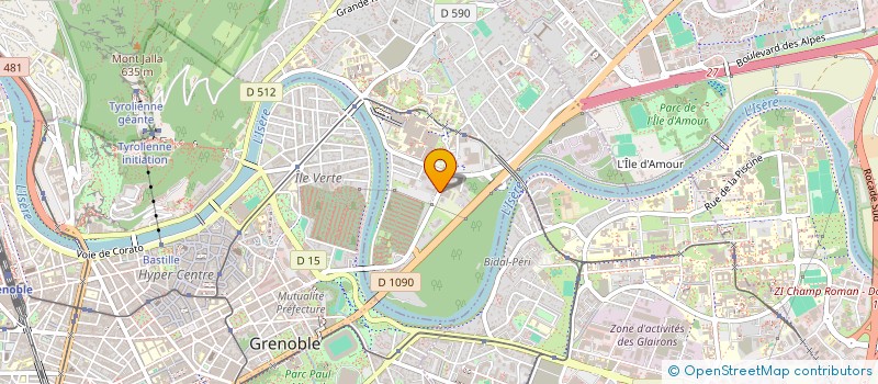 localisation de l'entreprise POMPES FUNEBRES INTERCOMMUNALES DE LA REGION GRENOBLOISE  LA TRONCHE