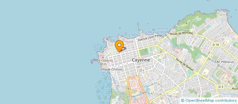 localisation de l'entreprise POMPES FUNEBRES INTERNATIONALES  CAYENNE