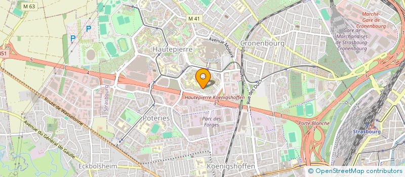 localisation de l'entreprise POMPES FUNEBRES ISLAMIQUE DE FRANCE à STRASBOURG