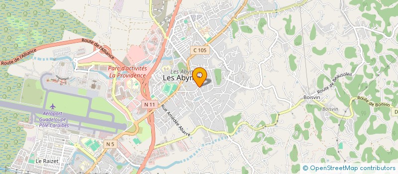 localisation de l'entreprise POMPES FUNEBRES JALTON ET FILS  LES ABYMES