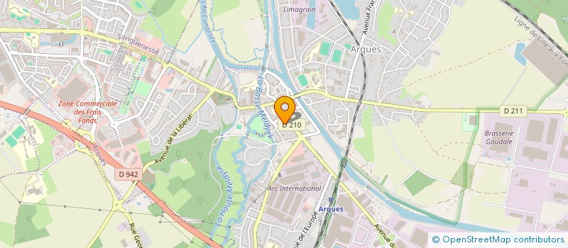 localisation de l'entreprise POMPES FUNEBRES JOEL VASSEUR à ARQUES