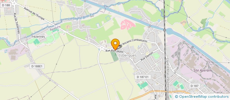 localisation de l'entreprise POMPES FUNEBRES JOSIEN  ISBERGUES