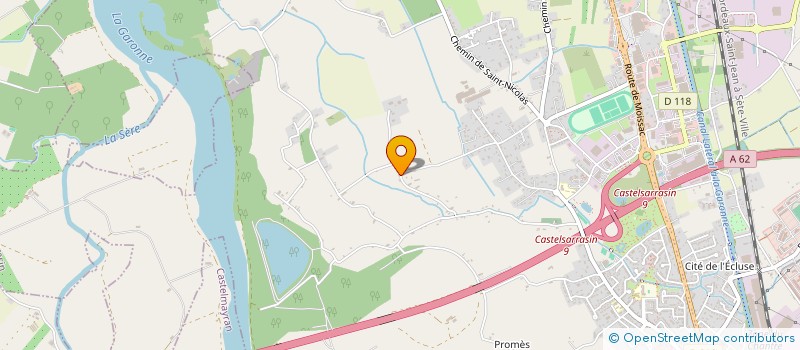 localisation de l'entreprise POMPES FUNEBRES JULIEN GILLES  CASTELSARRASIN