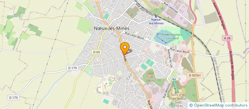 localisation de l'entreprise POMPES FUNEBRES KLIMCZAK à NŒUX-LES-MINES