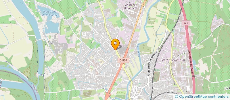 localisation de l'entreprise POMPES FUNEBRES L'ETERNEL  SORGUES