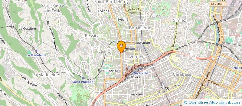 localisation de l'entreprise POMPES FUNEBRES L'ETOILE à NICE