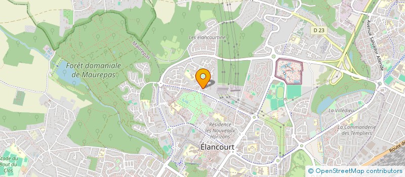 localisation de l'entreprise POMPES FUNEBRES L'UNICITE  ELANCOURT