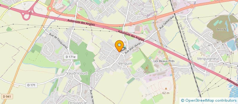 localisation de l'entreprise POMPES FUNEBRES LAURENT CHAPPE  VERQUIN