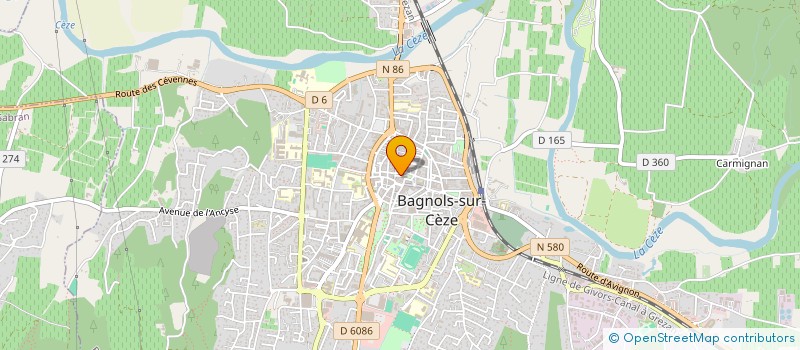 localisation de l'entreprise POMPES FUNEBRES LE BERRE - APPERT à BAGNOLS-SUR-CEZE
