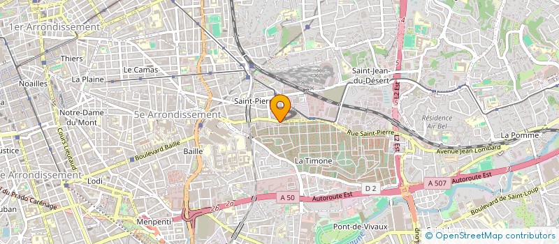 localisation de l'entreprise POMPES FUNEBRES LE LACYDON à MARSEILLE