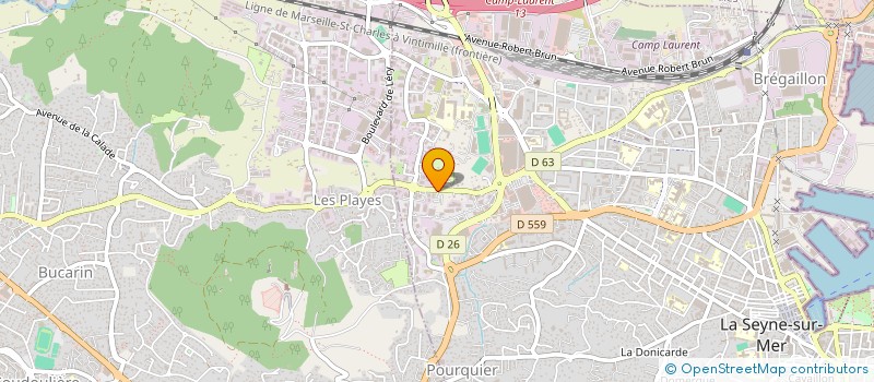 localisation de l'entreprise POMPES FUNEBRES LE PAPILLON à LA SEYNE-SUR-MER