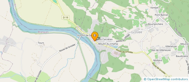 localisation de l'entreprise POMPES FUNEBRES LE PETIT PORT  GROSLEE-SAINT-BENOIT