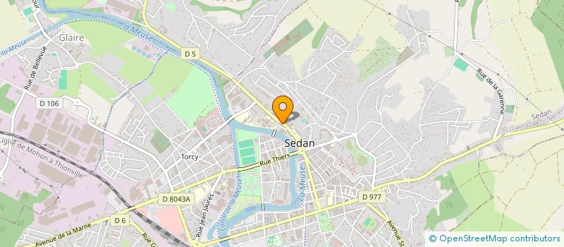 localisation de l'entreprise POMPES FUNEBRES LE SOUVENIR  SEDAN