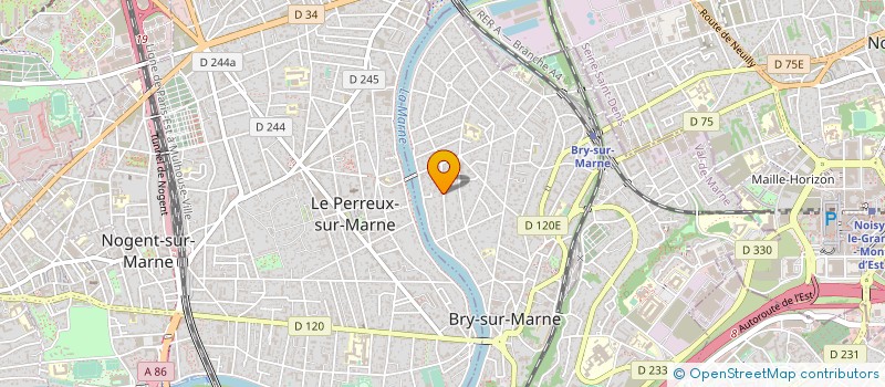 localisation de l'entreprise POMPES FUNEBRES LEMOINE  BRY-SUR-MARNE